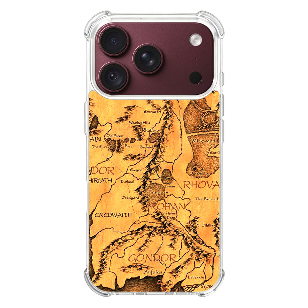 Middle Earth Map Hobbit iPhone 18 Pro / 18 Pro Max Case