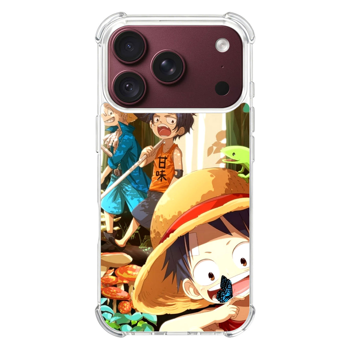 One Piece Little Sabo Ace Luffy Cute iPhone 18 Pro / 18 Pro Max Case