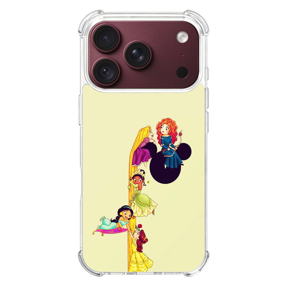 Princesses Climbing Rapunzel's Hair iPhone 18 Pro / 18 Pro Max Case