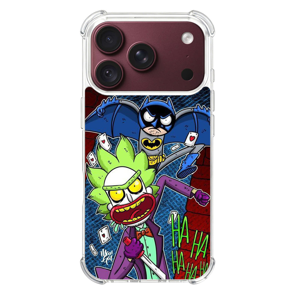 Rick And Morty Bat And Joker Clown iPhone 18 Pro / 18 Pro Max Case