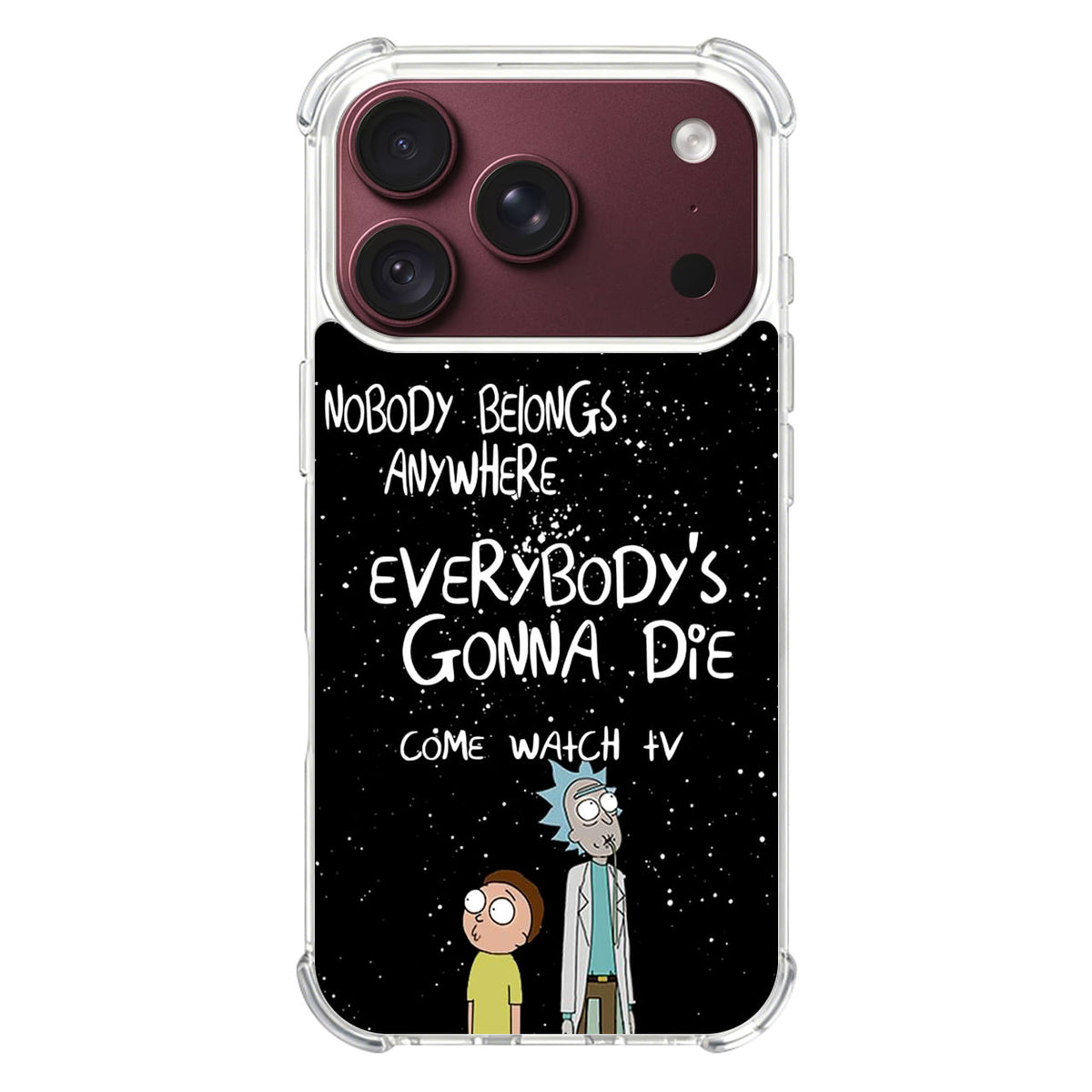 Rick And Morty Quotes iPhone 18 Pro / 18 Pro Max Case