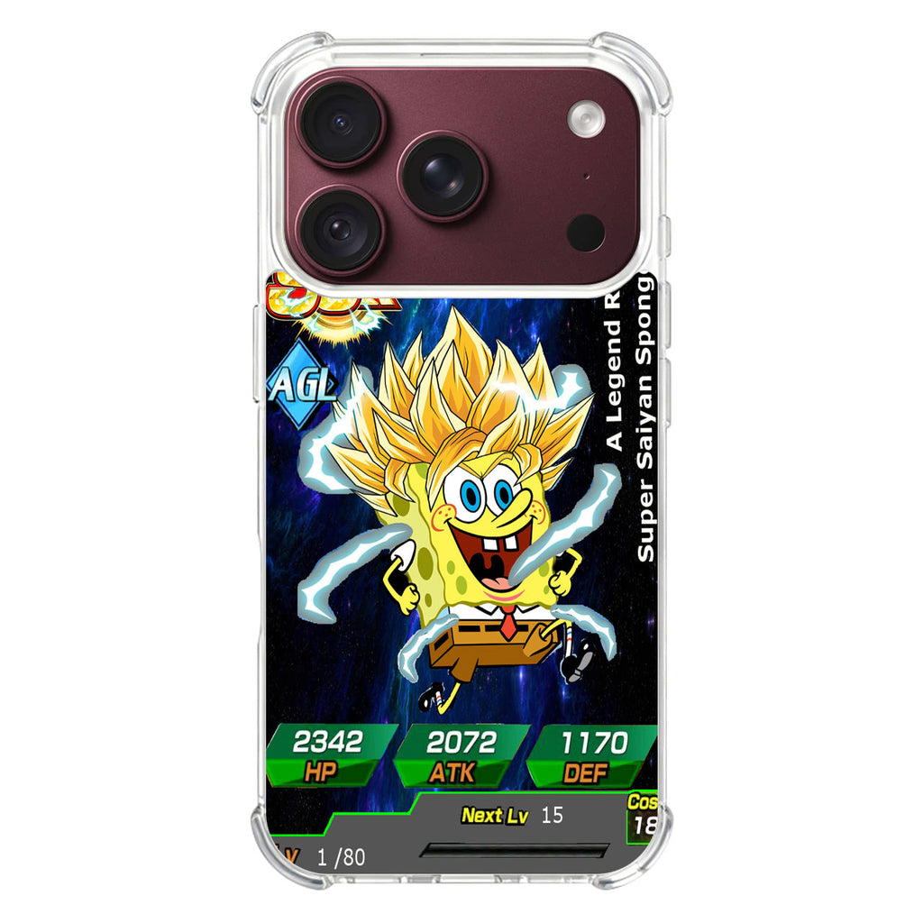Super Saiyan Spongebob Card iPhone 18 Pro / 18 Pro Max Case