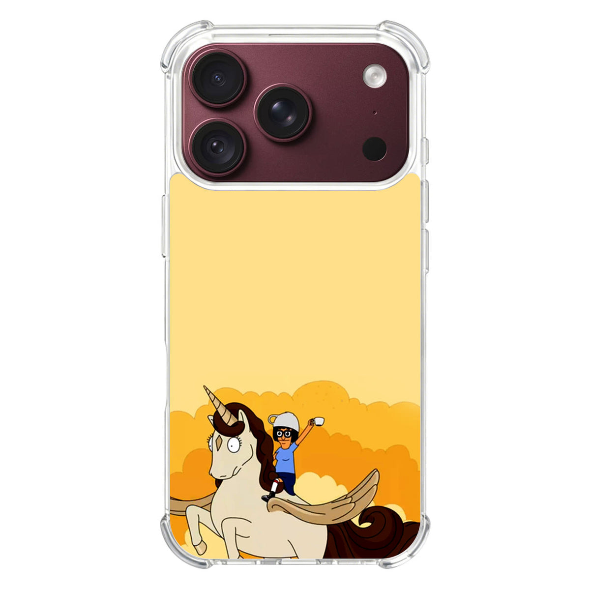 Tina Belcher And Unicorn iPhone 18 Pro / 18 Pro Max Case