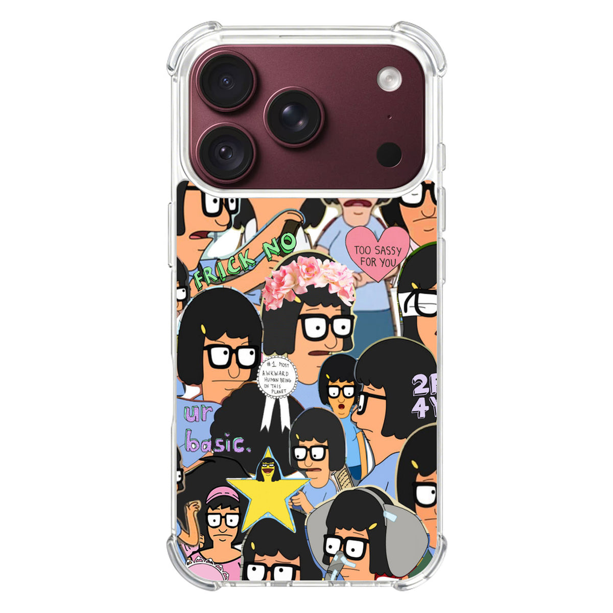 Tina Belcher Collage iPhone 18 Pro / 18 Pro Max Case
