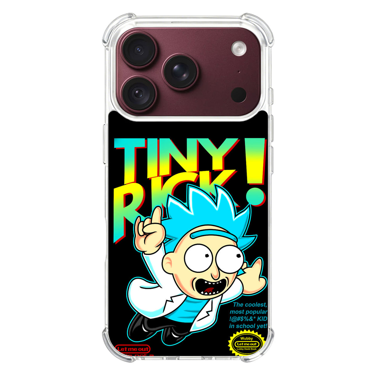 Tiny Rick Let Me Out iPhone 18 Pro / 18 Pro Max Case