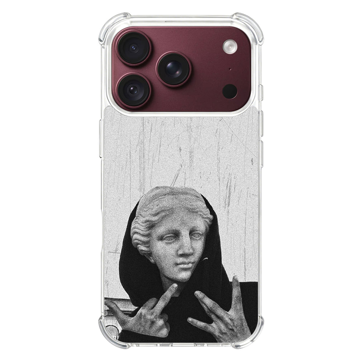 Greek Statue Wearing Hoodie iPhone 18 Pro / 18 Pro Max Case