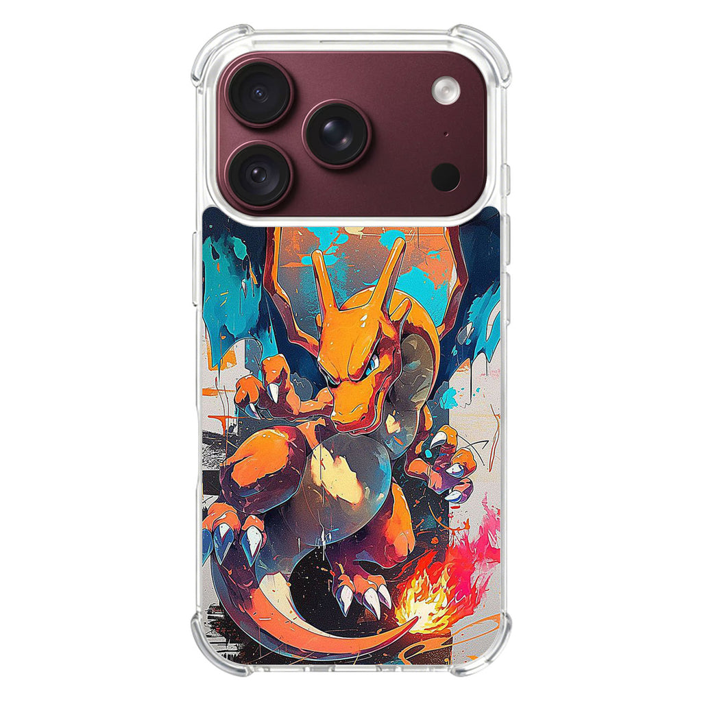 Charizard Inferno on Canvas iPhone 18 Pro / 18 Pro Max Case