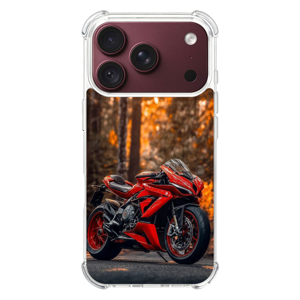 Crimson Velocity in Autumn Flame iPhone 18 Pro / 18 Pro Max Case