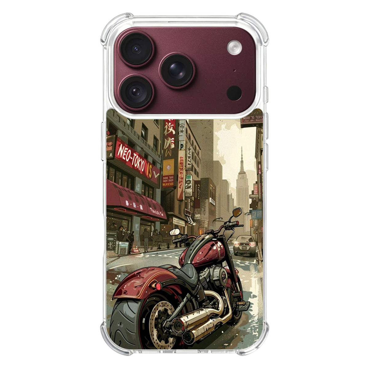 Motorcycle In Tokyo Streets iPhone 18 Pro / 18 Pro Max Case