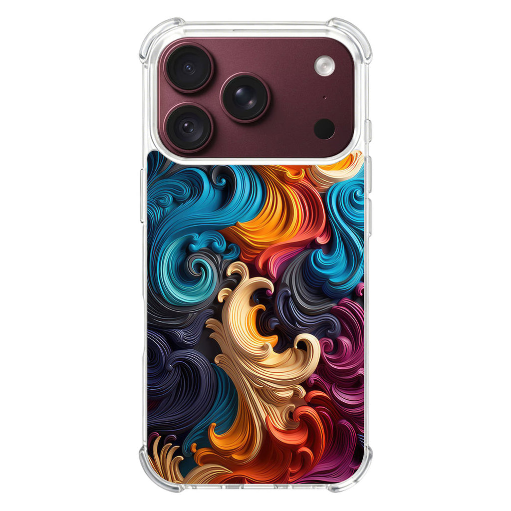 The Dance of Abstract Waves iPhone 18 Pro / 18 Pro Max Case