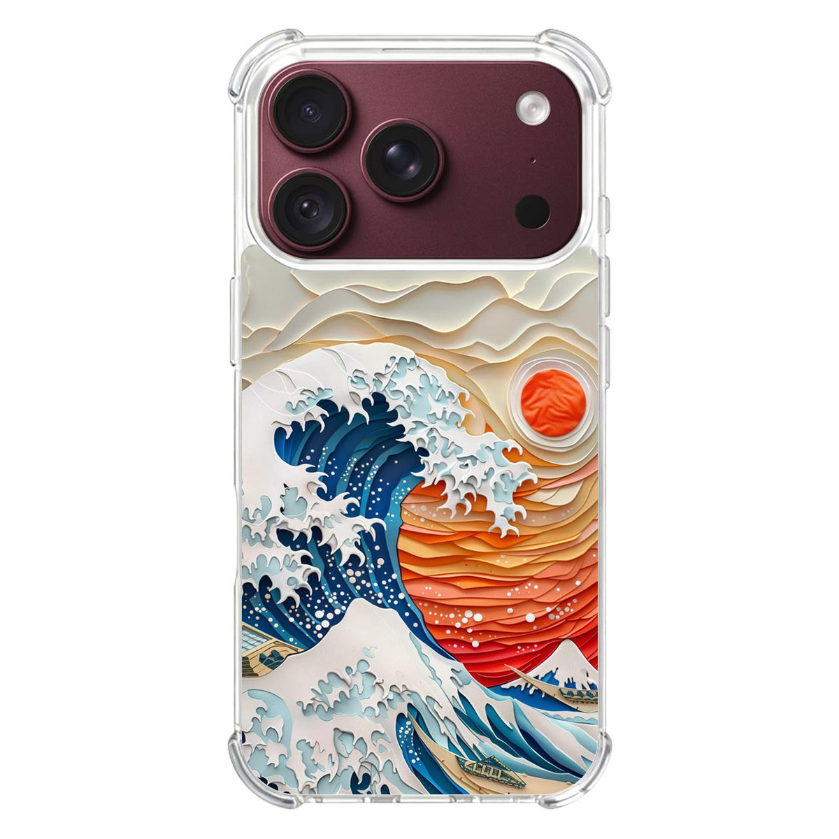 The Great Wave Off Paper Art iPhone 18 Pro / 18 Pro Max Case