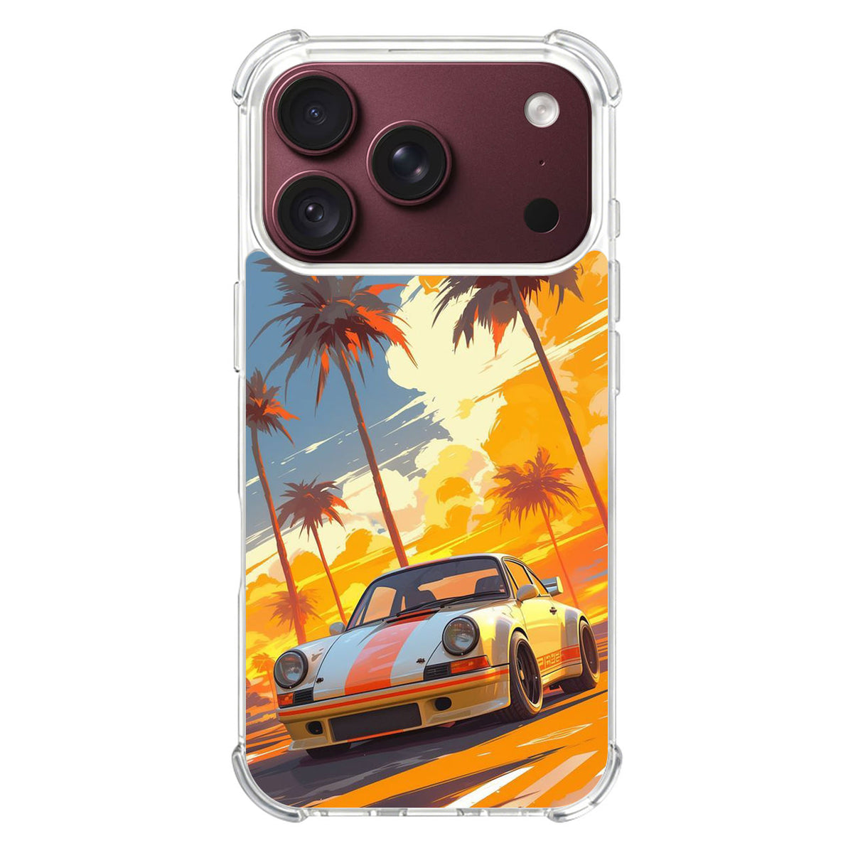 Turbo Dreams in Neon Palms iPhone 18 Pro / 18 Pro Max Case