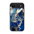 Abstract Golden Blue Paint Art iPhone Air Case