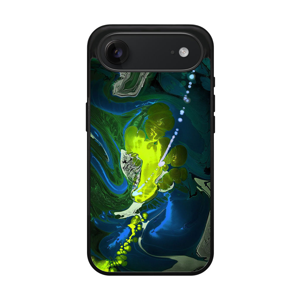 Abstract Green Blue Art iPhone Air Case