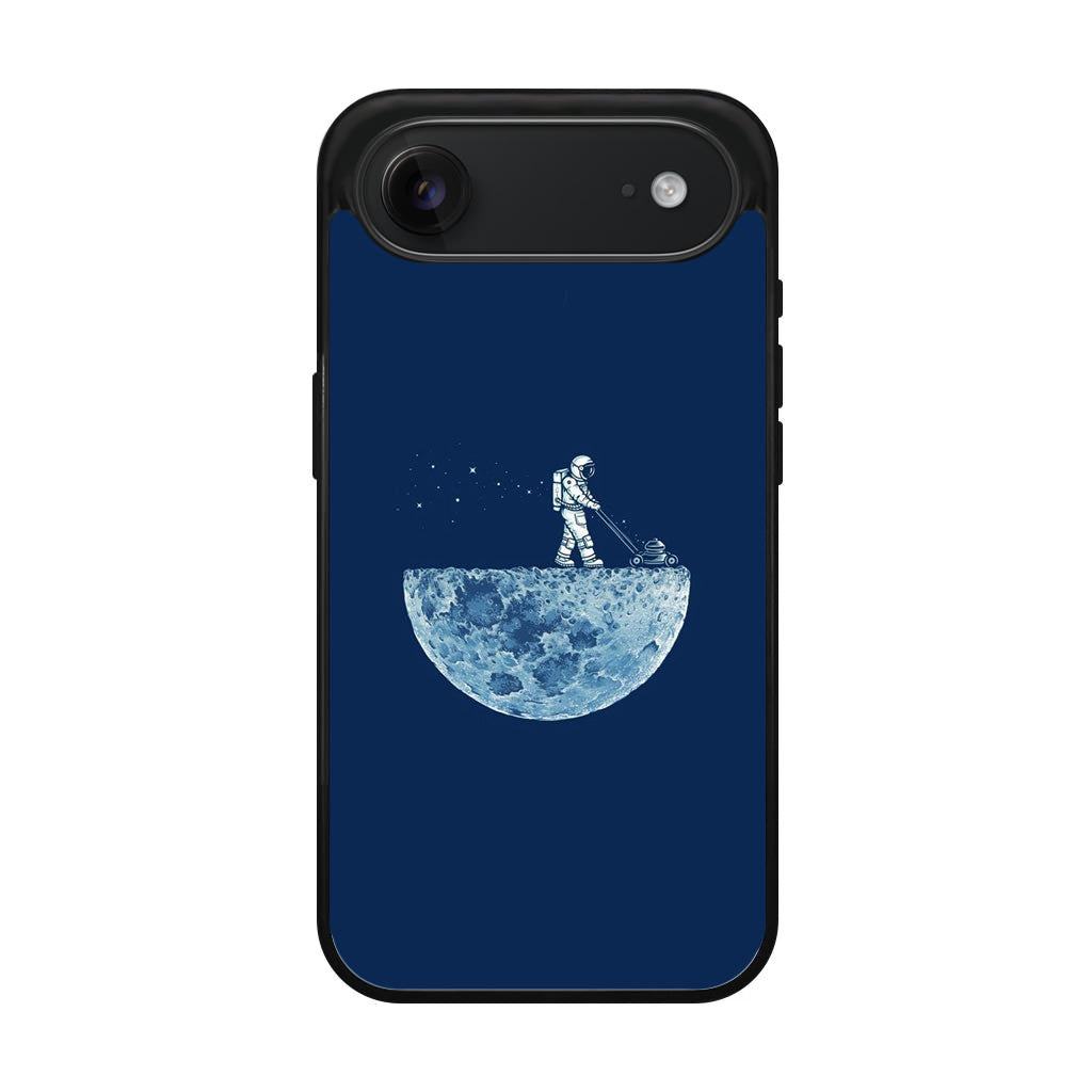 Astronaut Mowing The Moon iPhone Air Case