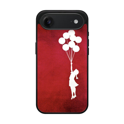 Banksy Girl With Balloons Red iPhone Air Case