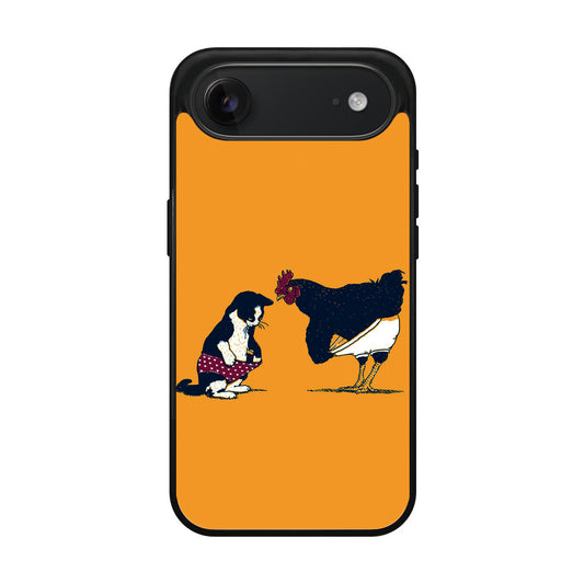 Cat Chicken Yellow Underwear Cute iPhone Air Case