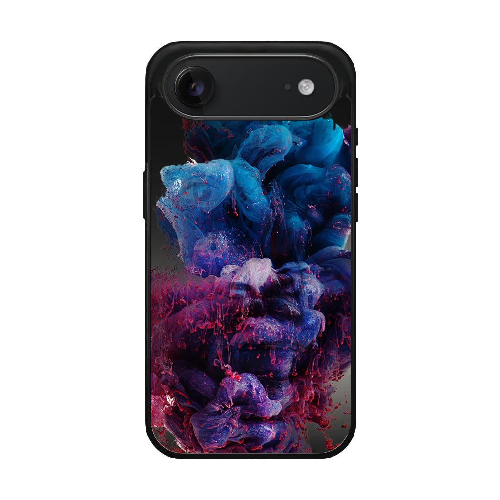 Colorful Dust Art on Black iPhone Air Case