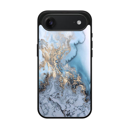 Golden Azure Marble iPhone Air Case