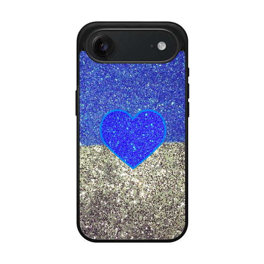 Love Glitter Blue and Grey iPhone Air Case