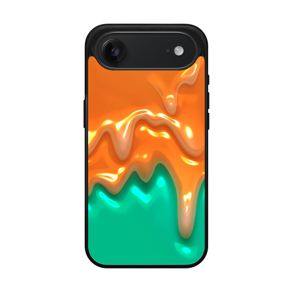 Orange Paint Dripping iPhone Air Case