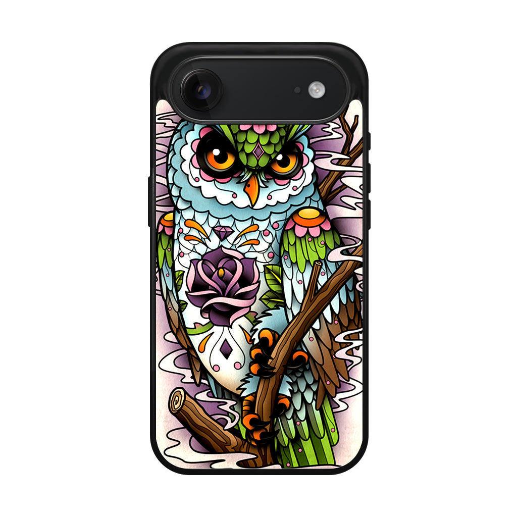 Sugar Skull Owl Tattoo iPhone Air Case