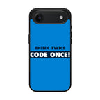 Think Twice Code Once iPhone Air Case
