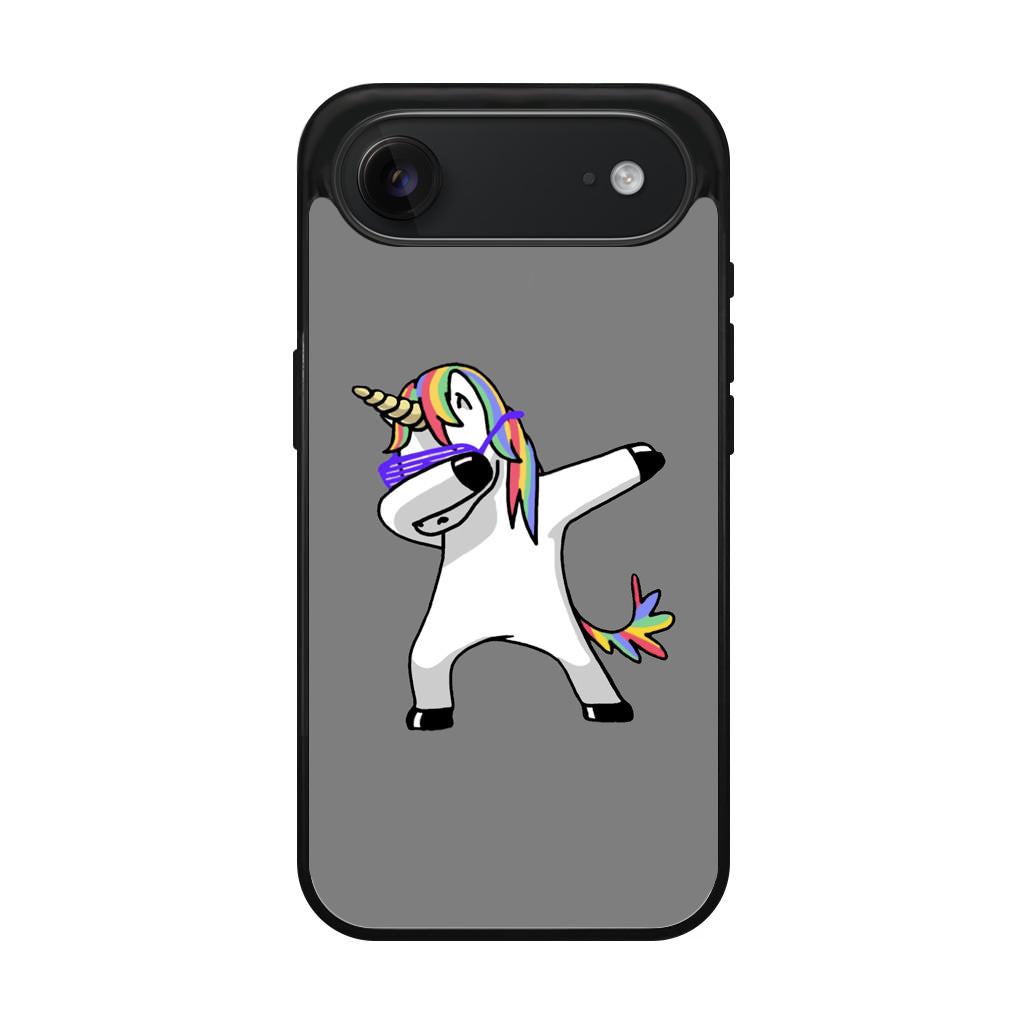 Unicorn Dabbing Grey iPhone Air Case