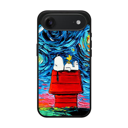 Dog Lying Under Starry Night Van Gogh iPhone Air Case