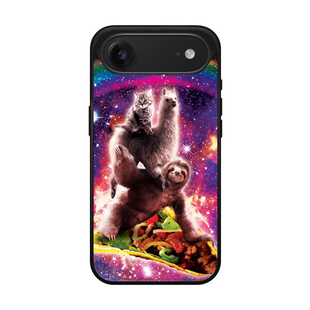 LLama Sloth And Cat Playing Together iPhone Air Case