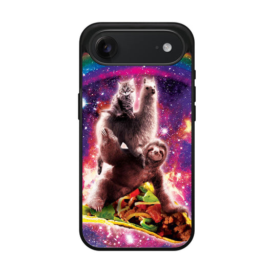 LLama Sloth And Cat Playing Together iPhone Air Case