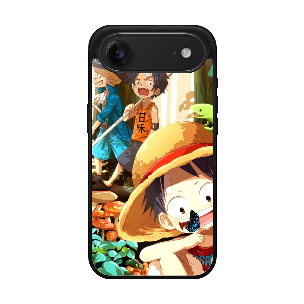 One Piece Little Sabo Ace Luffy Cute iPhone Air Case