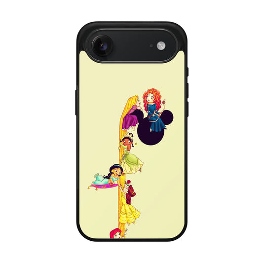 Princesses Climbing Rapunzel's Hair iPhone Air Case