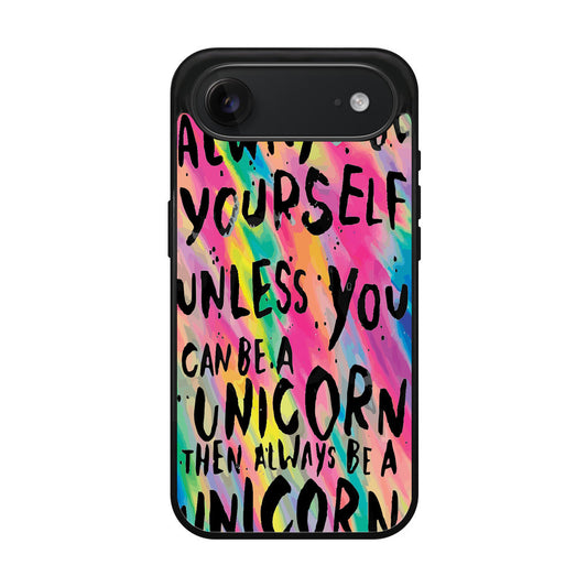 Rainbow Unicorn Quote iPhone Air Case