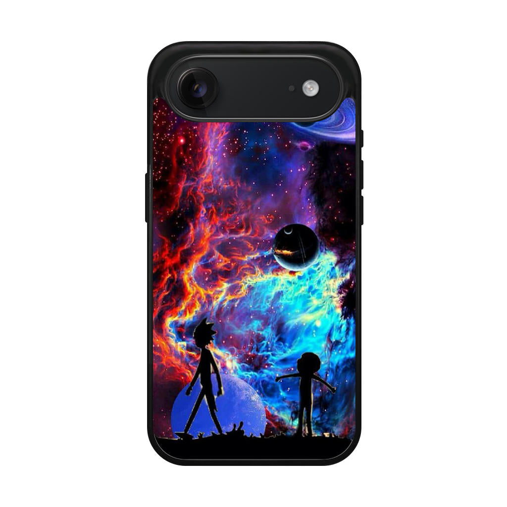 Rick And Morty Flat Galaxy iPhone Air Case