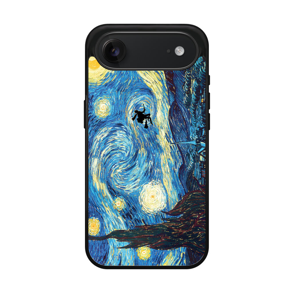 Witch Flying In Van Gogh Starry Night iPhone Air Case