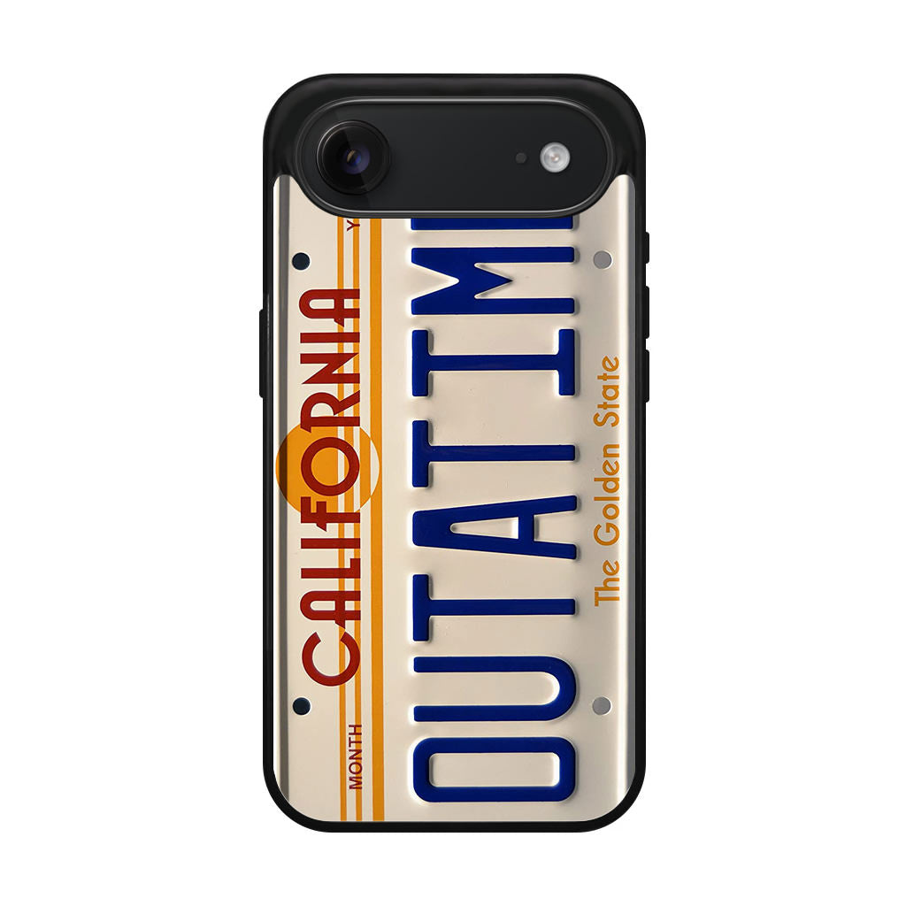 Back to the Future License Plate Outatime iPhone Air Case