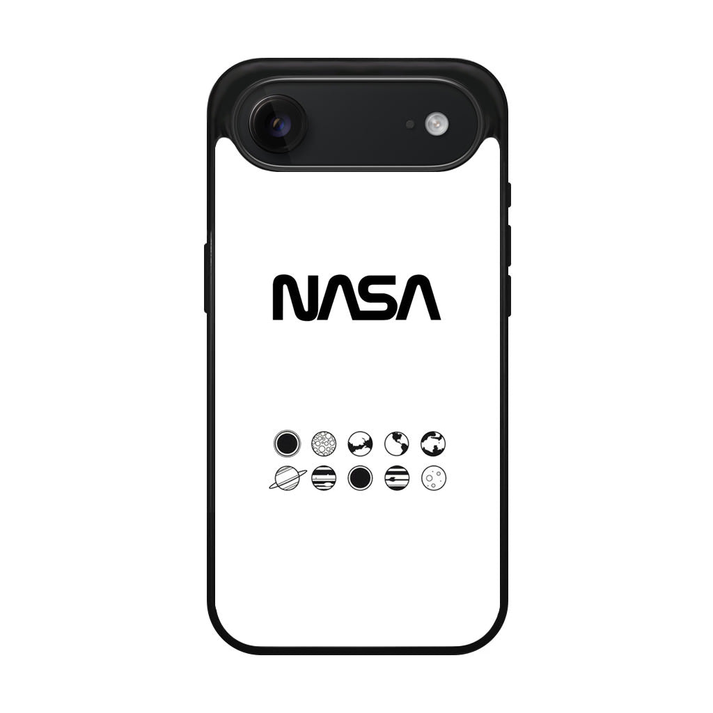 NASA Minimalist White iPhone Air Case