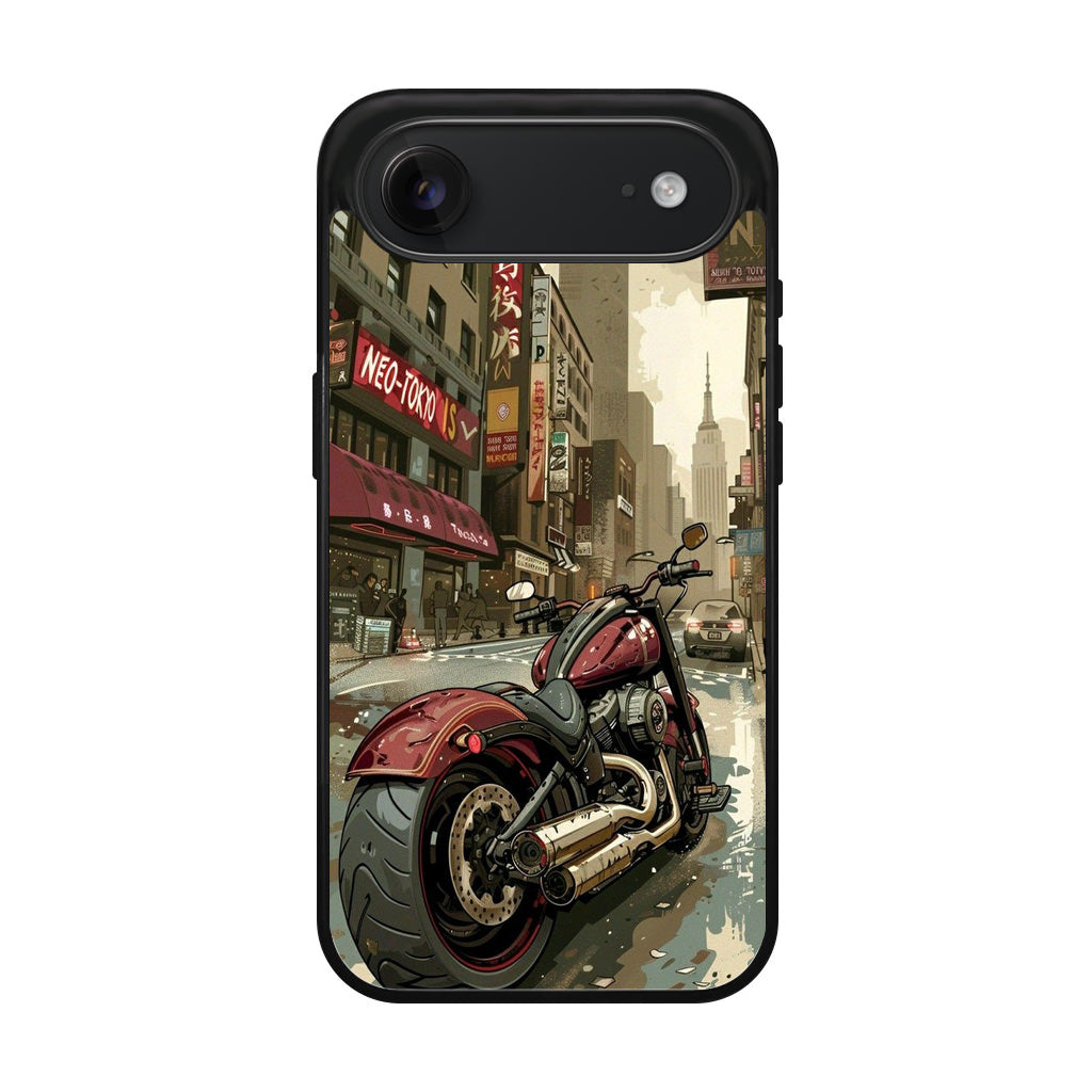 Motorcycle In Tokyo Streets iPhone Air Case