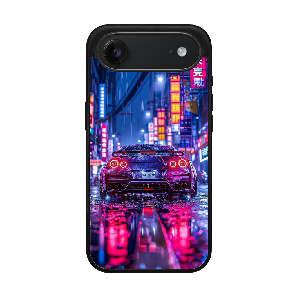 Neon Midnight Drift Tokyo Rain iPhone Air Case
