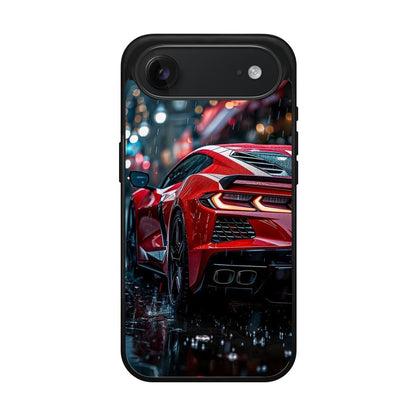 Red Sport Car in the Rain iPhone Air Case