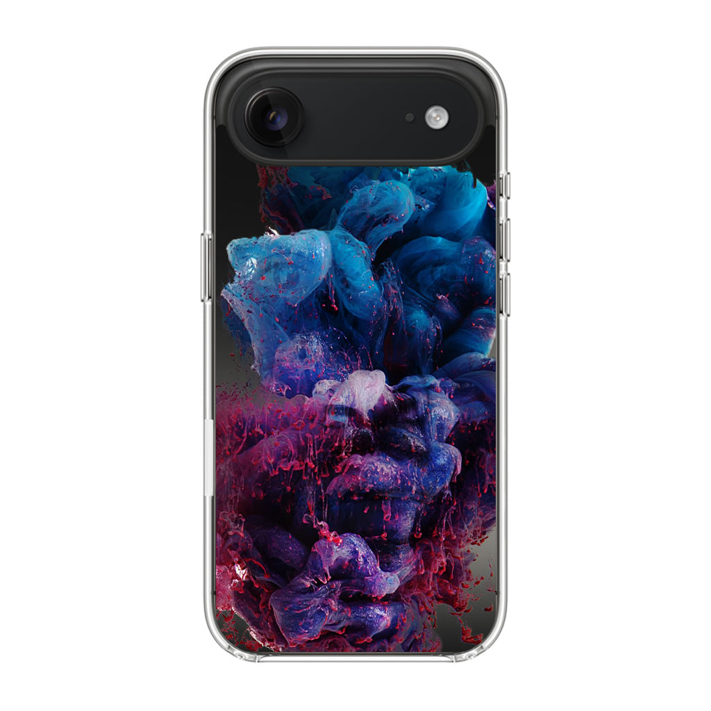 Colorful Dust Art on Black iPhone Air Case