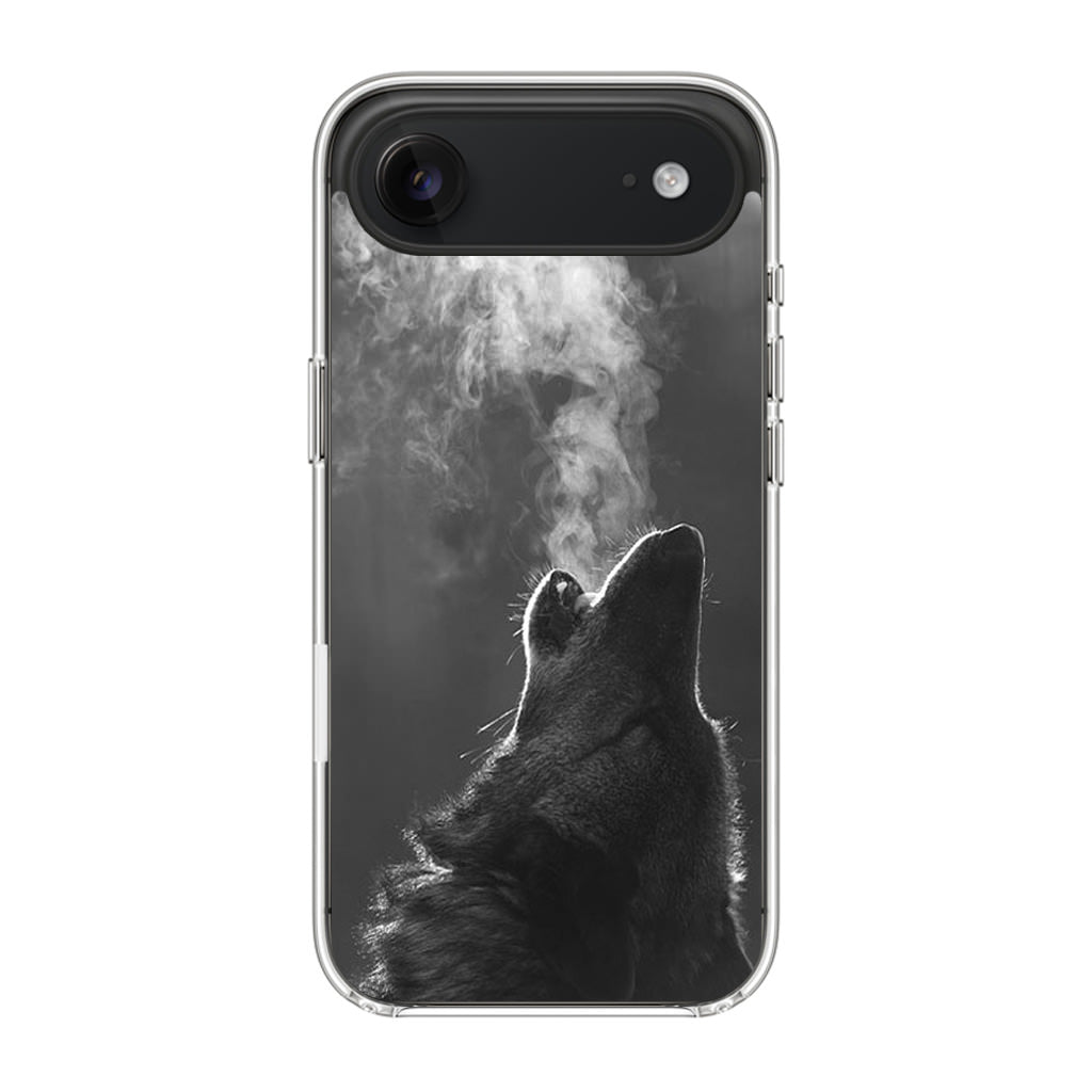 Howling Wolves Black and White iPhone Air Case