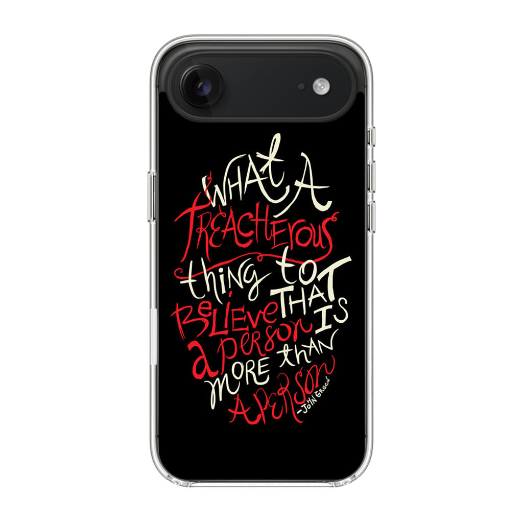 John Green Quotes More Than A Person iPhone Air Case