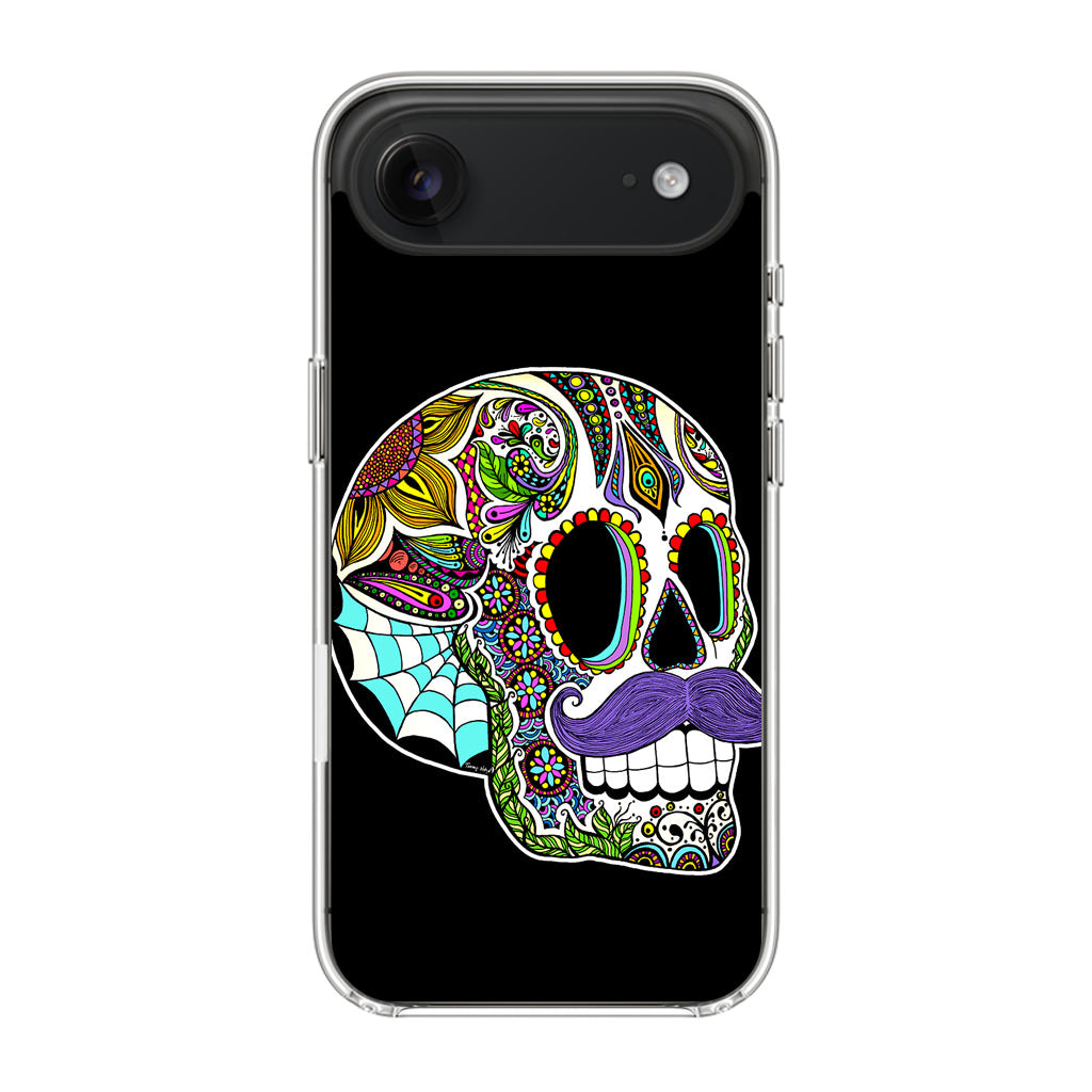 Mustache Sugar Skull iPhone Air Case
