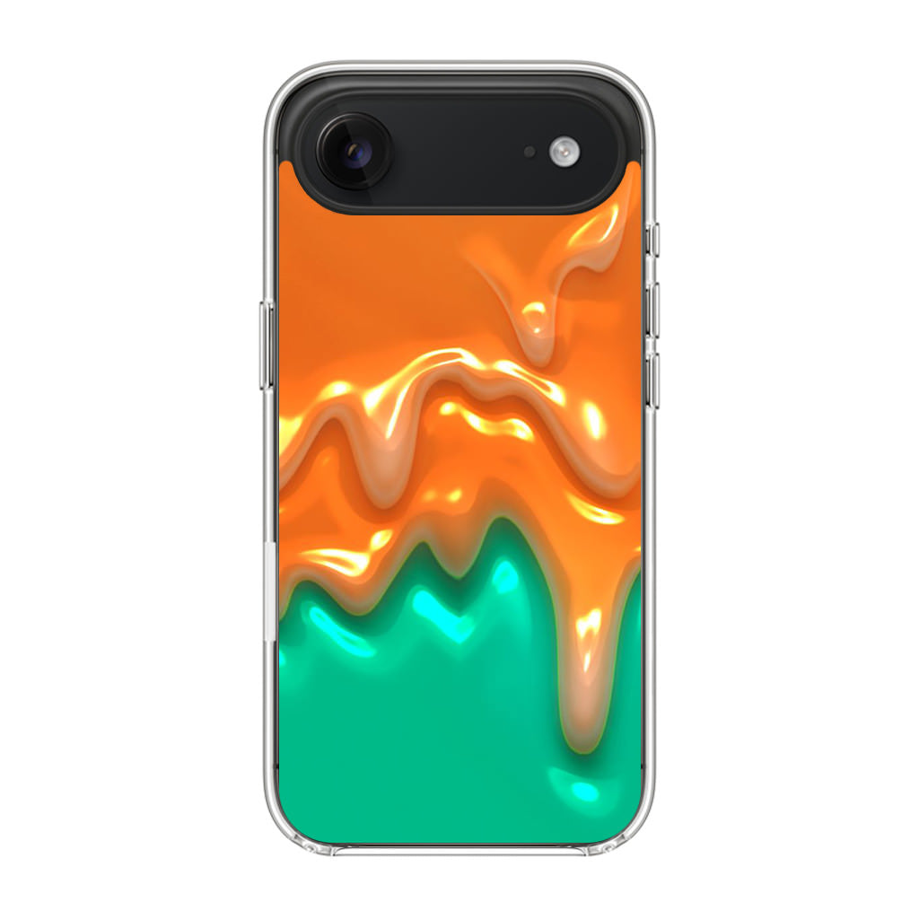 Orange Paint Dripping iPhone Air Case