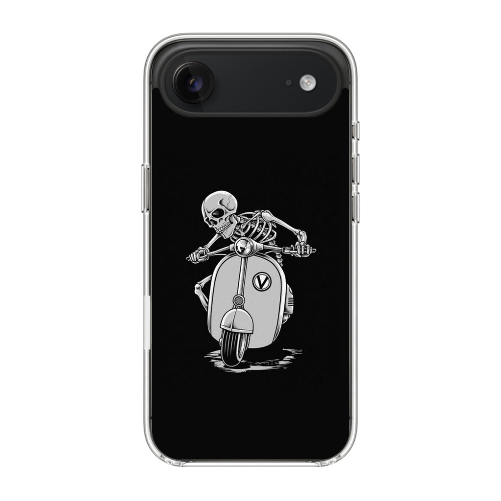 Skeleton Rides Scooter iPhone Air Case