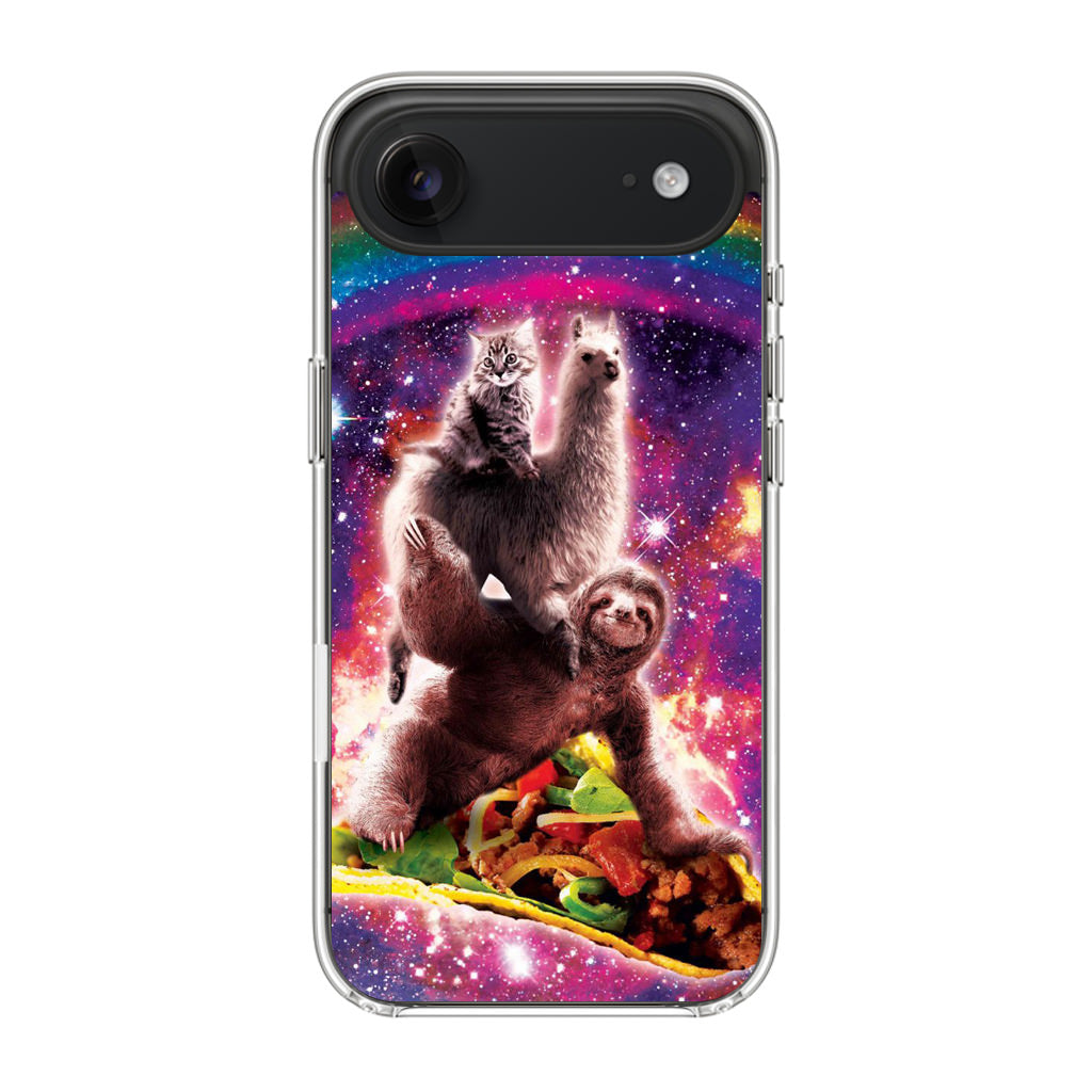 LLama Sloth And Cat Playing Together iPhone Air Case