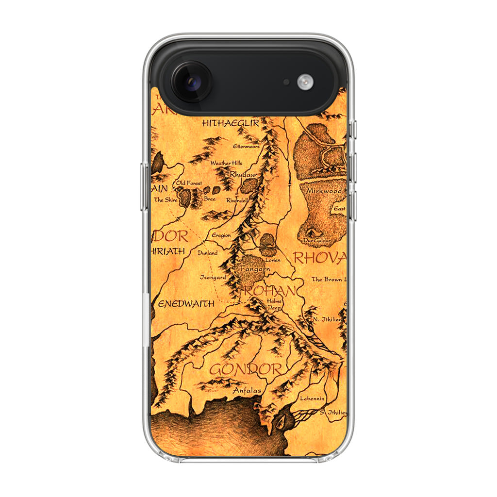 Middle Earth Map Hobbit iPhone Air Case