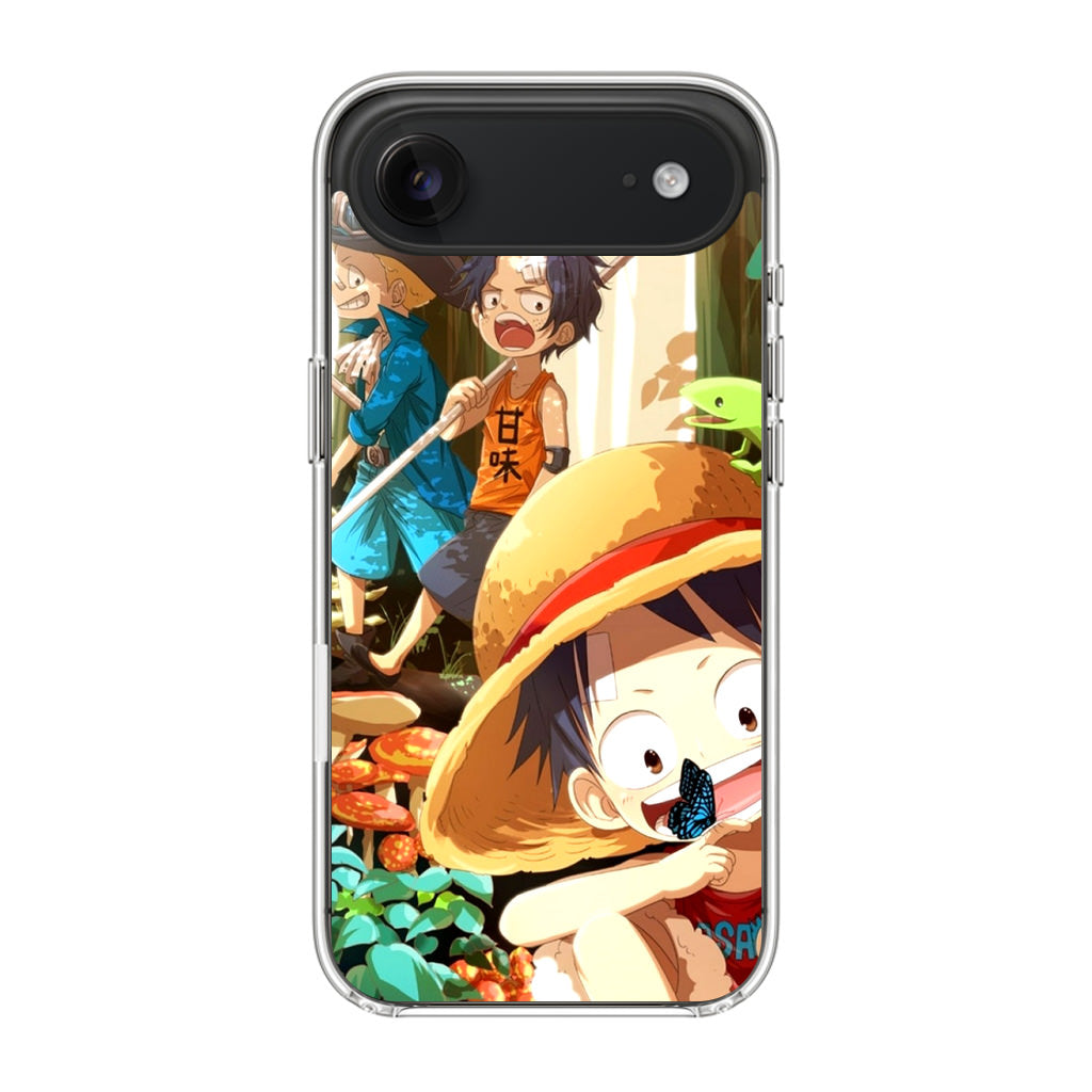 One Piece Little Sabo Ace Luffy Cute iPhone Air Case